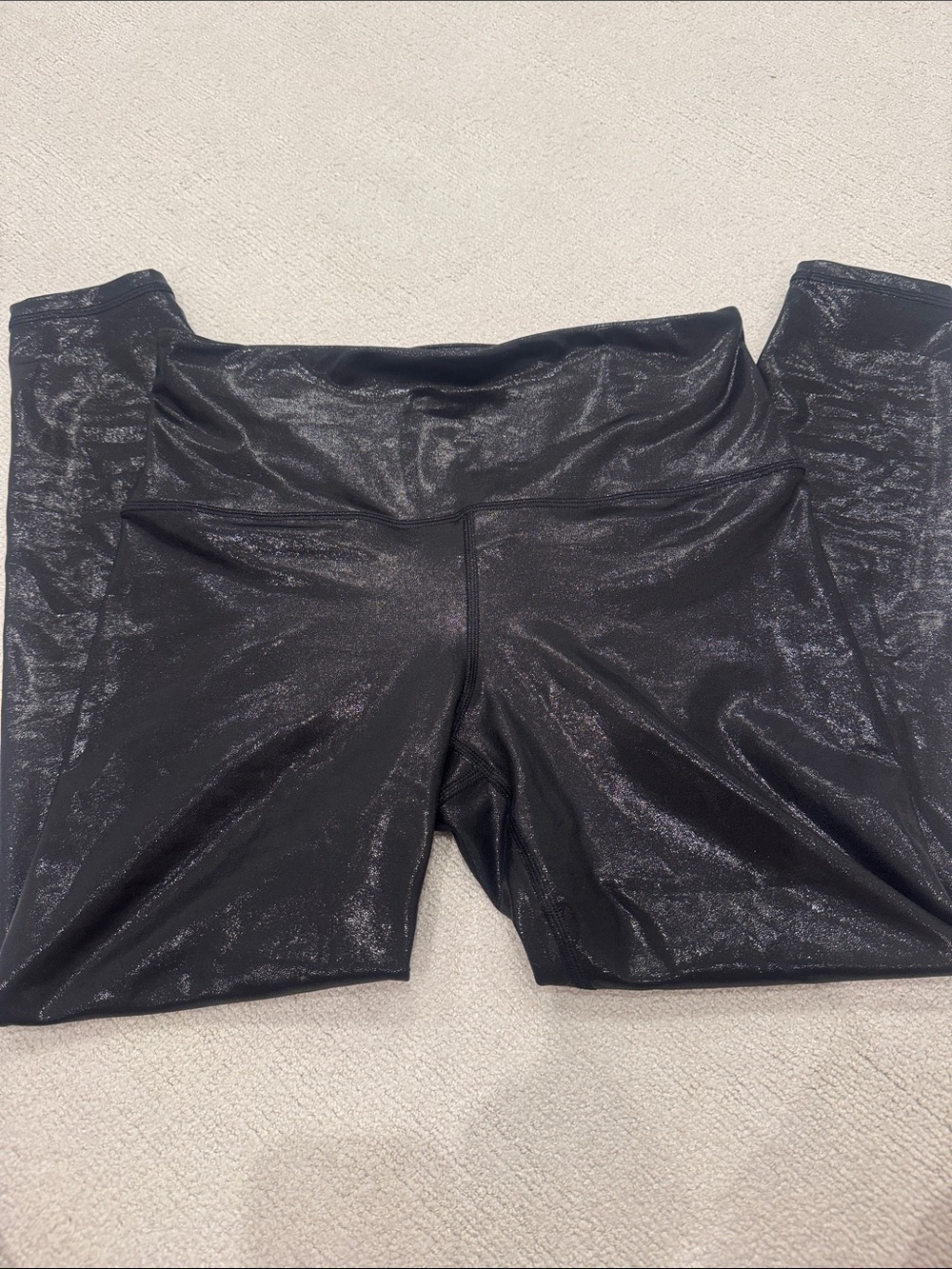 Black shiny Athleta leggings